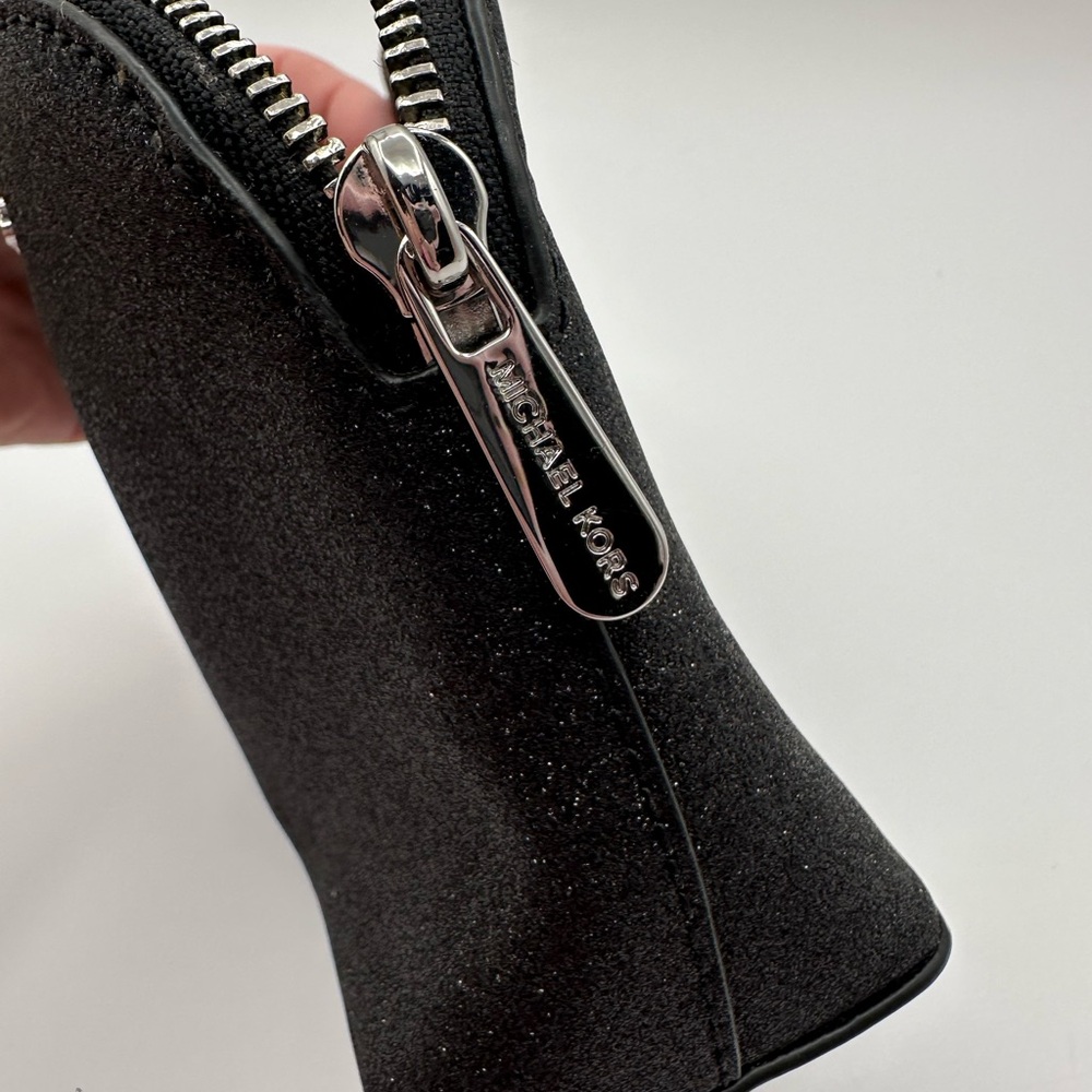 Michael Kors Black Glitter Cosmetic Bag - Picture 3 of 4